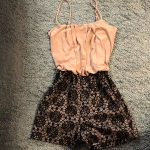 Black Lace Romper